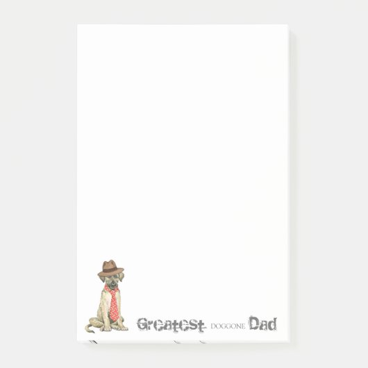 Irish Wolfhound Dad Post-it® Notes (Voorkant)