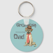 Irish Wolfhound Dad Sleutelhanger (Voorkant)