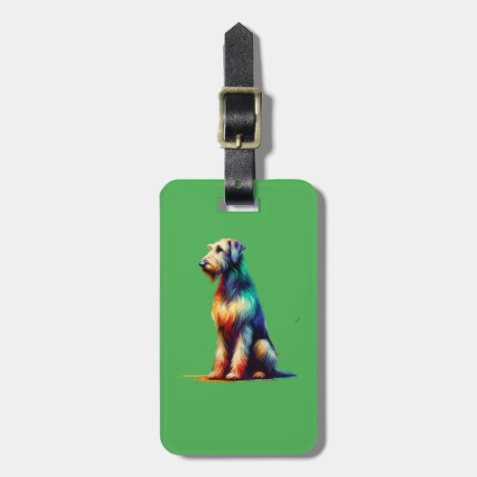 Irish Wolfhound Dog Bagagelabel (Voorkant verticaal)