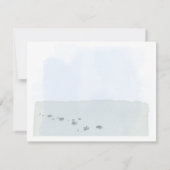 Irish Wolfhound Dog Butterfly Monogram en naam  Notitiekaartje (Achterkant)