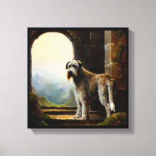 Irish Wolfhound Dog Canvas Afdruk