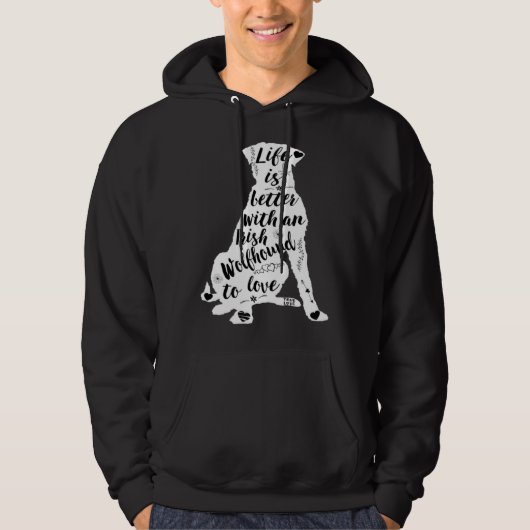 Irish Wolfhound Dog for Irish Wolfhound Dog Hoodie (Voorkant)