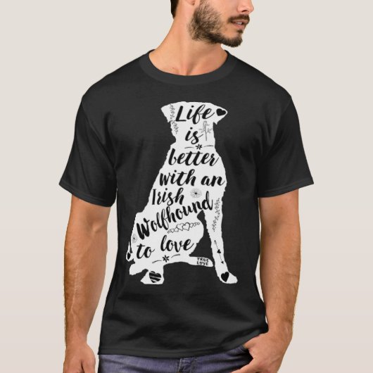 Irish Wolfhound Dog for Irish Wolfhound Dog T-shirt (Voorkant)