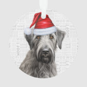Irish Wolfhound Dog Holiday Photo Christmas Ornament (achterkant)
