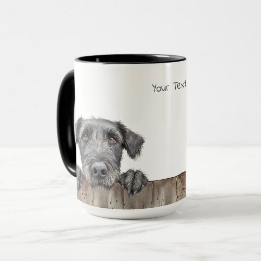 Irish Wolfhound Dog Mok (Voorkant links)