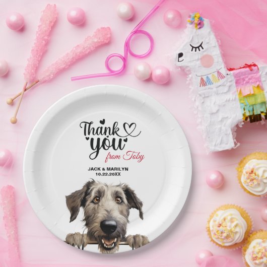 Irish Wolfhound Dog Papieren Bordje (Feest)