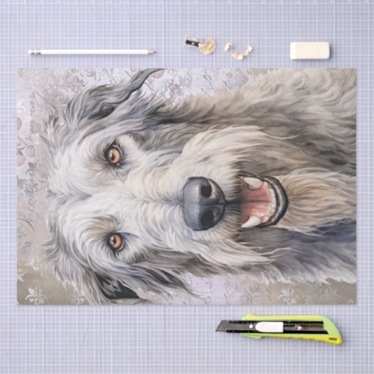 Irish Wolfhound Dog Tissuepapier (Craft)