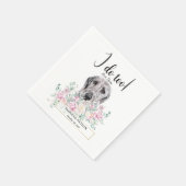 Irish Wolfhound Dog Wedding Cocktail Napkins Servet (Hoek)