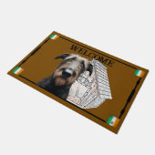 Irish Wolfhound Door Mat (Schuin)