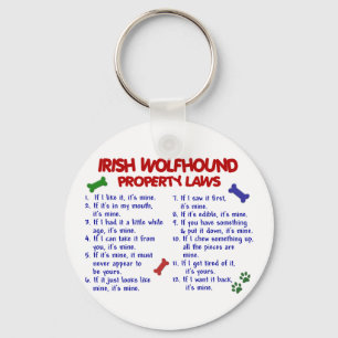 IRISH WOLFHOUND-eigendomswetten 2 Sleutelhanger