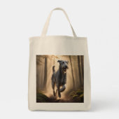 Irish Wolfhound Elegant Grocery Canvas tas (Achterkant)