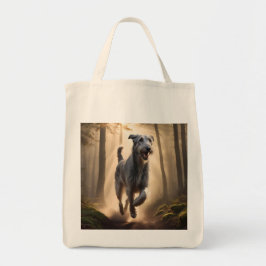 Irish Wolfhound Elegant Grocery Canvas tas