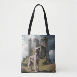 Irish Wolfhound Elegant Schouder Canvas tas
