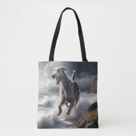 Irish Wolfhound Elegant Schouder Canvas tas