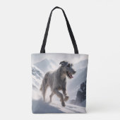 Irish Wolfhound Elegant Schouder Canvas tas (Achterkant)