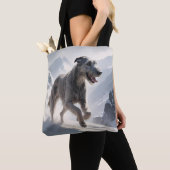 Irish Wolfhound Elegant Schouder Canvas tas (Dichtbij)
