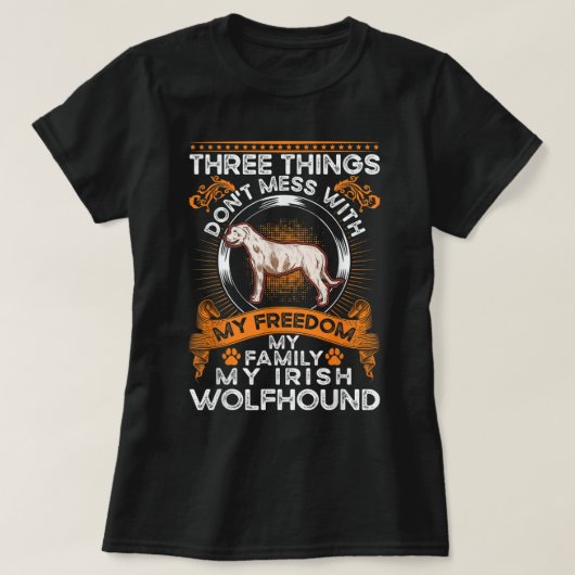 Irish Wolfhound Family Irish Wolfhound Irish Wolfh T-shirt (Design voorkant)