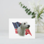 Irish Wolfhound Flag Briefkaart (Staand voorkant)