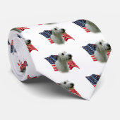 Irish Wolfhound Flag Stropdas (Opgerold)