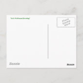 "Irish Wolfhound Greeting" Briefkaart (Achterkant)