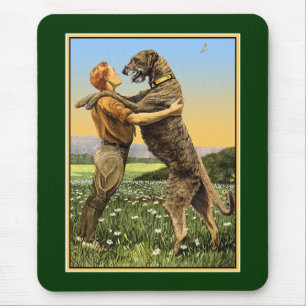 "Irish Wolfhound Greeting" Muismat