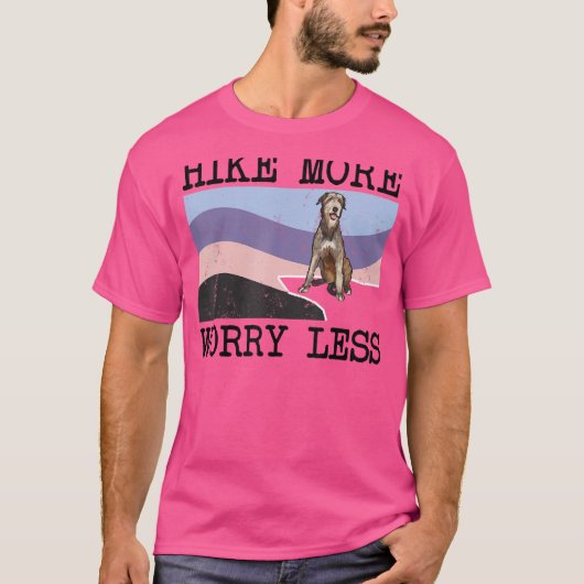Irish Wolfhound Hike More Worker Less Graphic Hiki T-shirt (Voorkant)