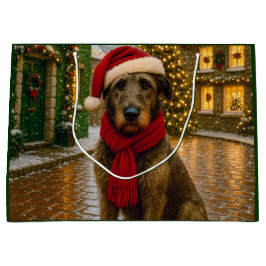 Irish Wolfhound Holiday  Groot Cadeauzakje