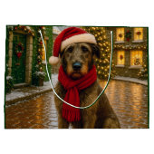 Irish Wolfhound Holiday  Groot Cadeauzakje (Achterkant)