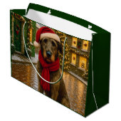 Irish Wolfhound Holiday  Groot Cadeauzakje (Achterkant Gekanteld)