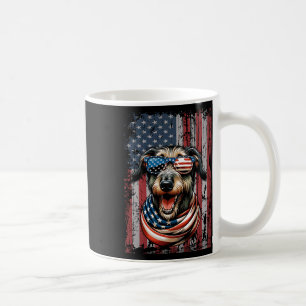 Irish Wolfhound Hondenliefhebber Amerikaanse vlag  Koffiemok