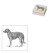 Irish Wolfhound Hondenras Rubberstempel (Gestempeld)