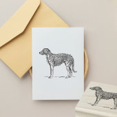 Irish Wolfhound Hondenras Rubberstempel