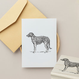 Irish Wolfhound Hondenras Rubberstempel