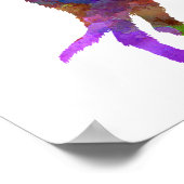 Irish Wolfhound in waterverf Poster (Hoek)