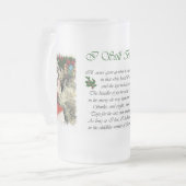 Irish Wolfhound-kerstcadeaus Matglas Bierpul (Voorkant links)