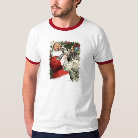 Irish Wolfhound-kerstcadeaus T-shirt (Voorkant)