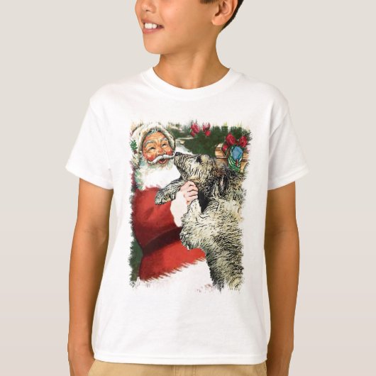 Irish Wolfhound-kerstcadeaus T-shirt (Voorkant)