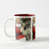 Irish Wolfhound-kerstcadeaus Tweekleurige Koffiemok (Links)