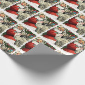 Irish Wolfhound Kerstmis Cadeaupapier (Hoek)