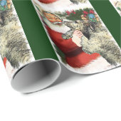 Irish Wolfhound Kerstmis Cadeaupapier (Rol Hoek)