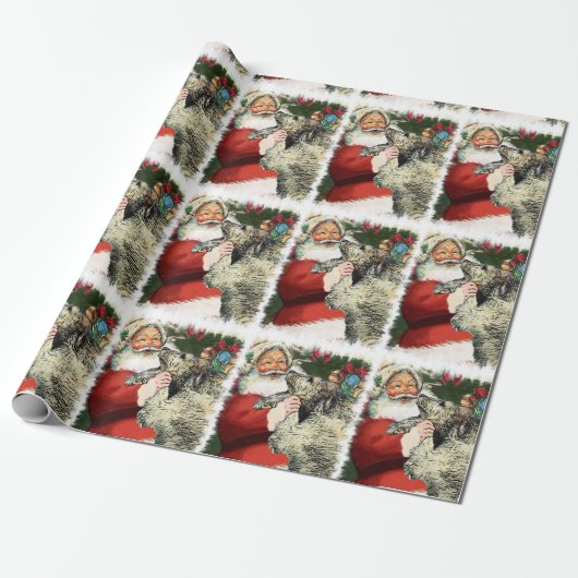 Irish Wolfhound Kerstmis Cadeaupapier (Uitgerold)