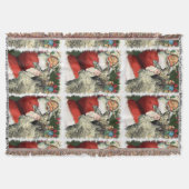 Irish Wolfhound Kerstmis Deken (Voorkant)