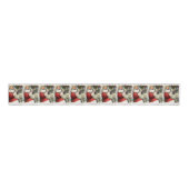 Irish Wolfhound Kerstmis Grosgrain Lint (Voorkant)