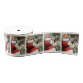 Irish Wolfhound Kerstmis Grosgrain Lint (Spoel)