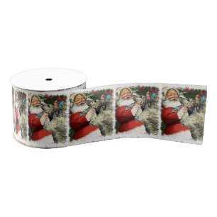 Irish Wolfhound Kerstmis Grosgrain Lint