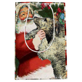 Irish Wolfhound Kerstmis Medium Cadeauzakje