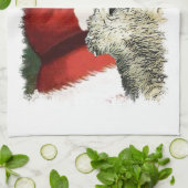 Irish Wolfhound Kerstmis Theedoek (Gevouwen)