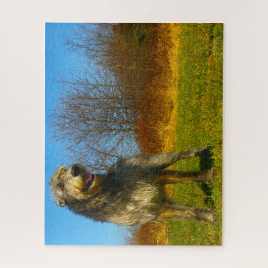 Irish Wolfhound. Legpuzzel (Verticaal)