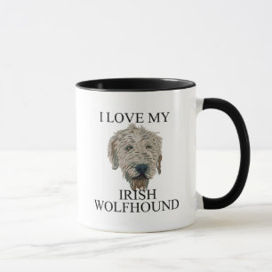 Irish Wolfhound Love. Mok