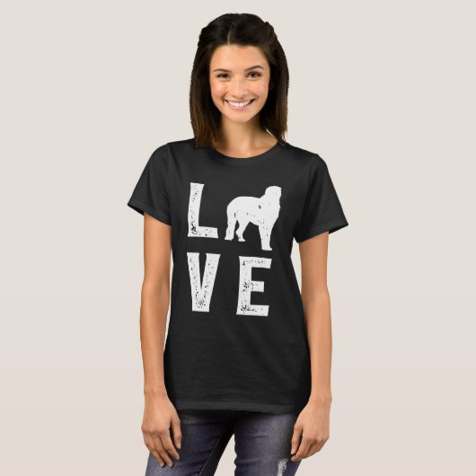 Irish Wolfhound Love T-shirt (Voorkant volledig)